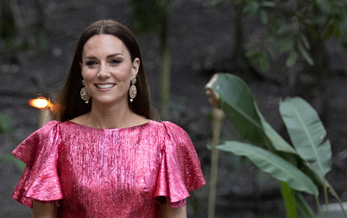 H Kate Middleton φτάνει προσκεκλημένη σε εκδήλωση στην Belize στις 21 Μαρτίου 2022.