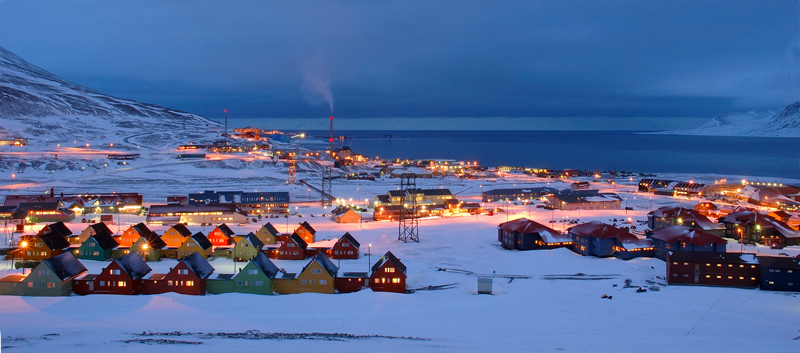 Η περιοχή Longyearbyen-Svalbard στη Νορβηγία.