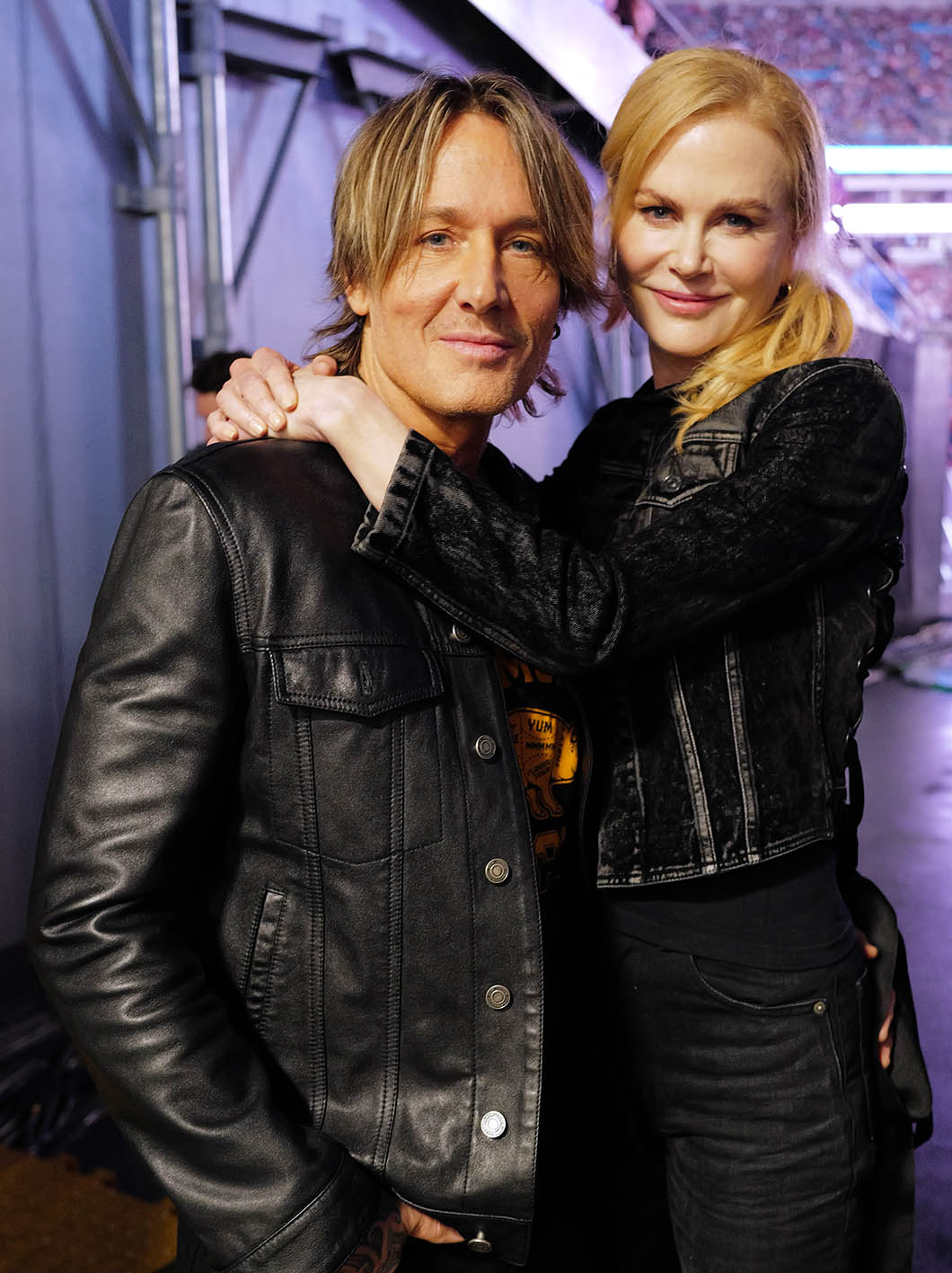 Oι Keith Urban και Nicole Kidman στο backstage του κονσέρτου που δόθηκε στις 26 Οκτωβρίου 2024.