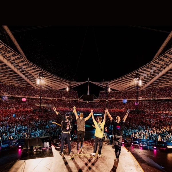 Oι Coldplay στη συναυλία τους στο ΟΑΚΑ στις 8 Ioυνίου - Credit:Coldplay/Instagram