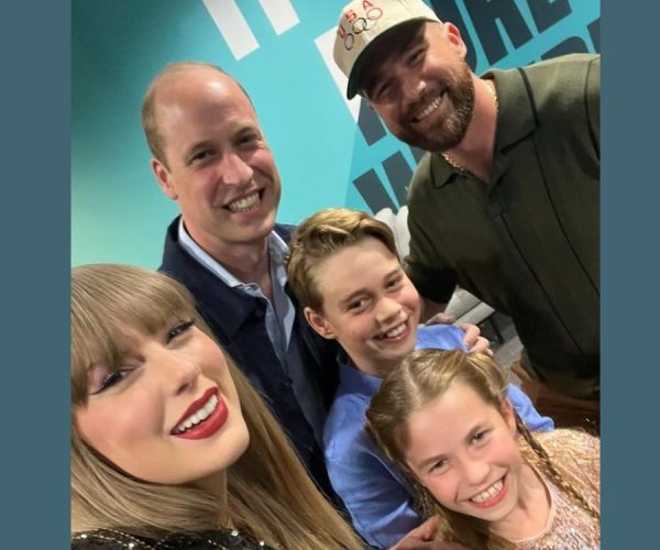 H Taylor Swift και ο Travis Kelce με τον πρίγκιπα William και τα δύο παιδιά του