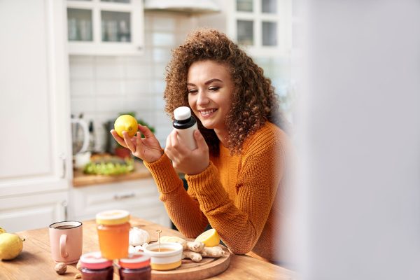 Young woman choosing proper protection